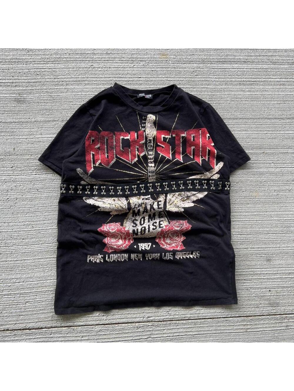 “Rockstar To Freedom” Clasp Tee